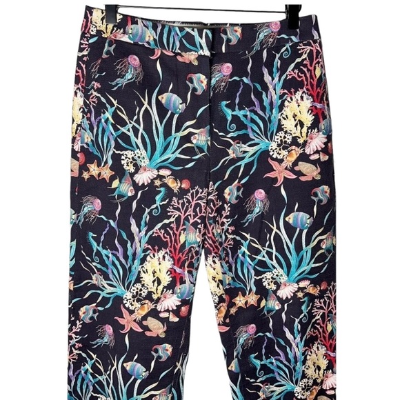 J. Crew Collection Patio Pant in Ratti Under The‎ Sea Ocean Print 2 - Picture 8 of 13
